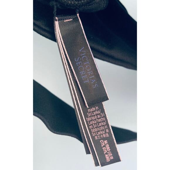 NWOT Victoria's Secret Wireless Bralette Size Medium Black - Picture 6 of 6